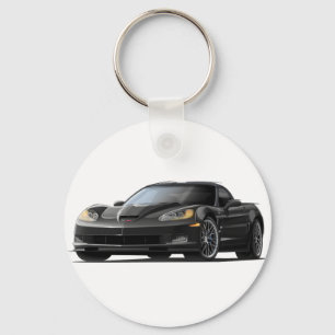 Corvette ZR1 Black Car Key Ring