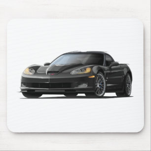 Corvette ZR1 Black Car Mouse Pad