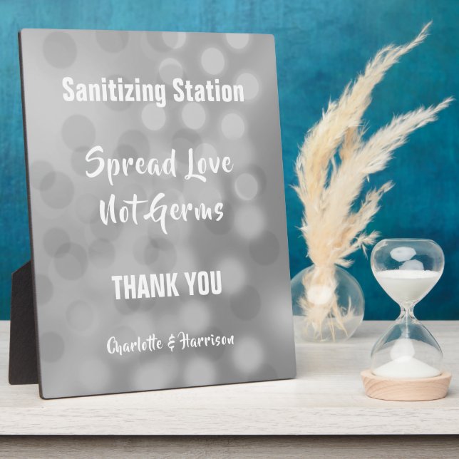 Corvid Wedding Signs Personalised Plaque (Side)