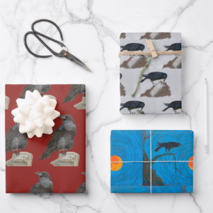 Corvid Wrapping Paper Sheet