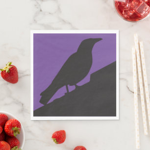 Corvids - Blackbird Raven Napkin