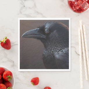 Corvids - Blackbird Raven Napkin