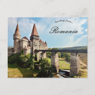 Corvin Castle Hunedoara County Romania Postcard