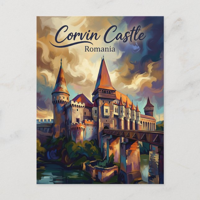 Corvin Castle Romania Postcard (Front)