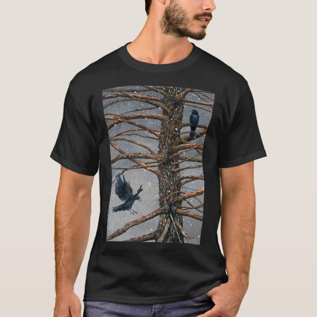 Corvus Corvidae and the Cedar Clothing T-Shirt (Front)