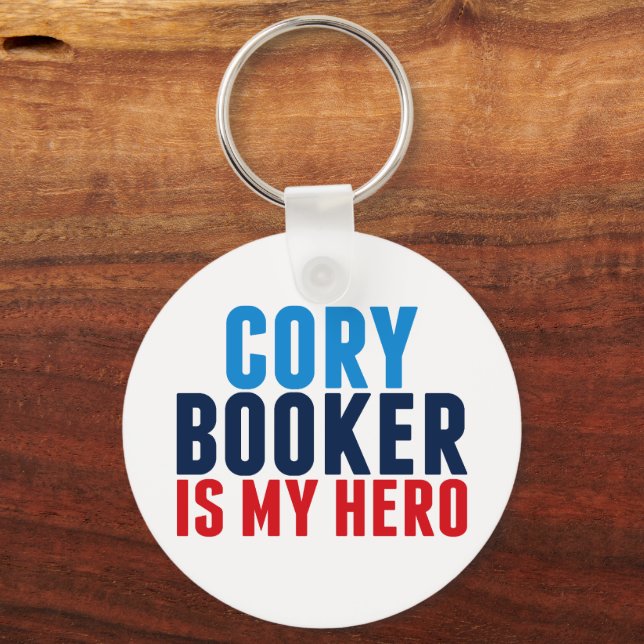 Cory Booker is My Hero Key Ring (Front)