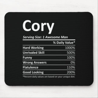Cory Rition Funny Birthday Personalised Name Gift Mouse Pad