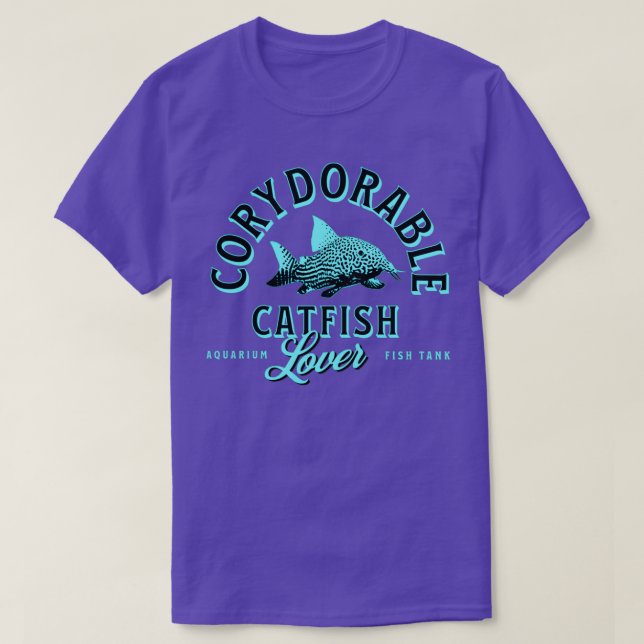 Corydoras Catfish Aquarium Fish Lovers Keeper Fish T-Shirt (Design Front)