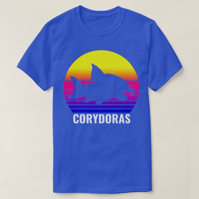 Corydoras Catfish Aquarium Fish Lovers Sunset T-Shirt (Design Front)