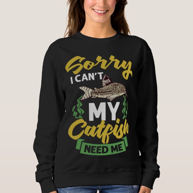 Corydoras Catfish Cory Fish Paleatus Adolfoi Aquar Sweatshirt (Front)