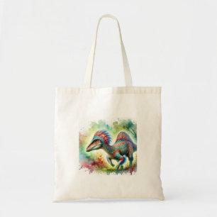 Corythosaurus in a Serene Watercolor Landscape 060 Tote Bag