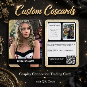 Coscards Cosplay QR Code Connection Trading Card