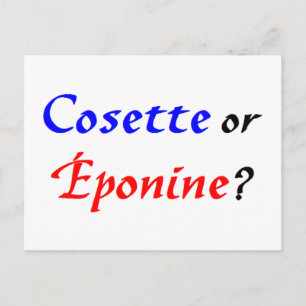 Cosette Les Miserables Postcard