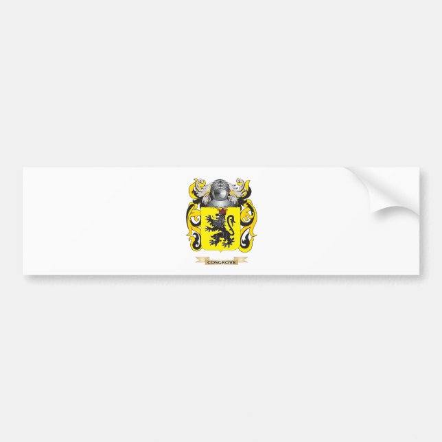 Cosgrove Coat of Arms Bumper Sticker (Front)
