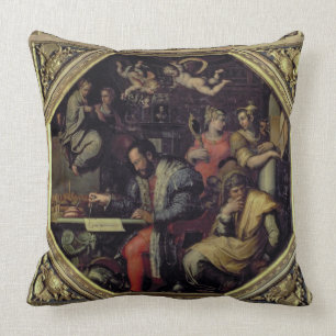 Cosimo I de' Medici (1519-74) planning the conques Cushion
