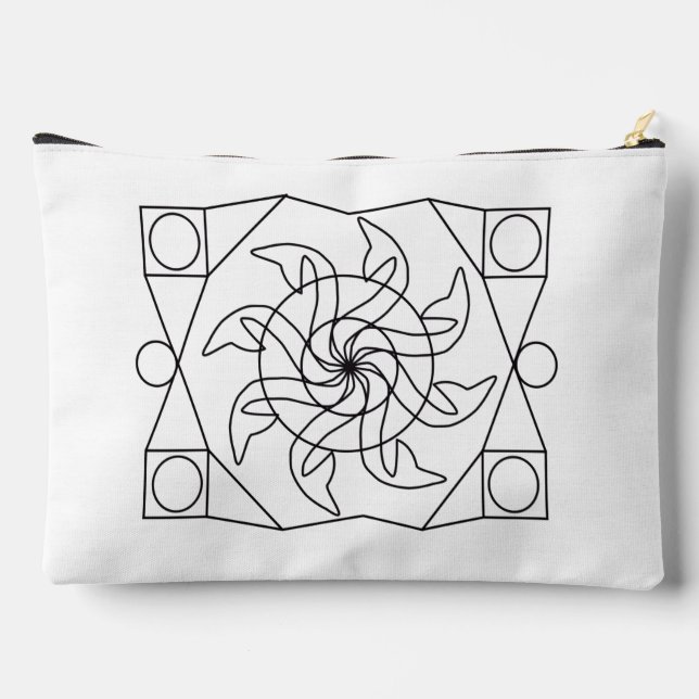 Cosmetic Bag - Design to Colour (Back)