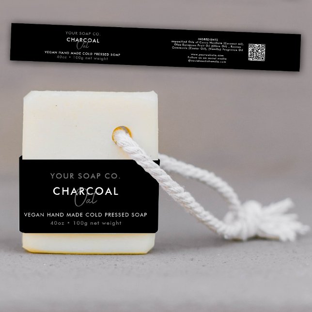 Cosmetic Bar Soap Band Template Product Label Wrap Invitation Belly Band (Creator Uploaded)