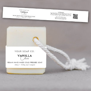 Cosmetic Bar Soap Band Template Product Label Wrap Invitation Belly Band