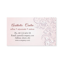 Cosmetic, beauty & make up centre business card