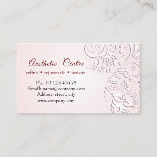 Cosmetic, beauty & make up centre business card