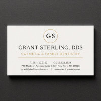 Cosmetic Dentist White Gold Modern Elegant Luxury