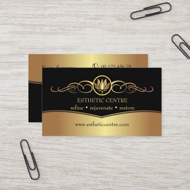 Cosmetic make up studio business card (Front/Back In Situ)