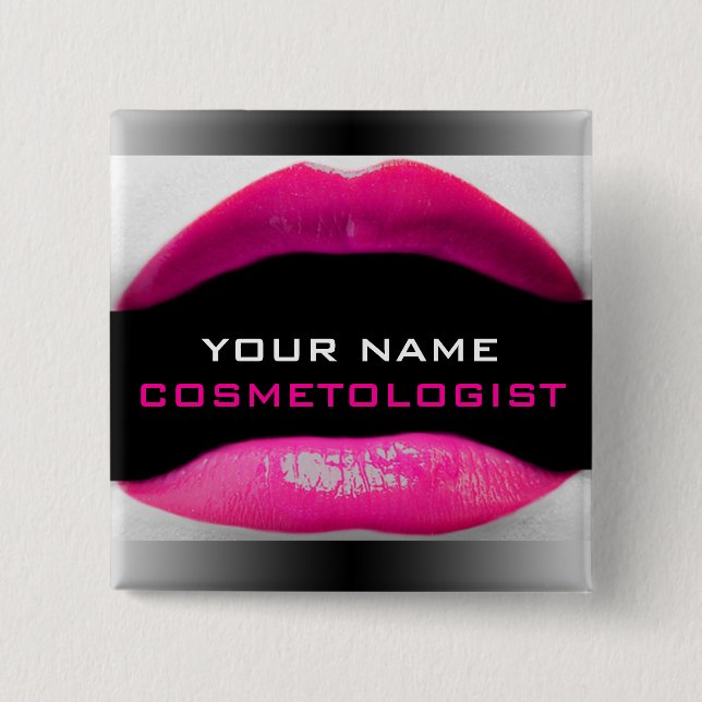 Cosmetic Name Badge Button (Front)