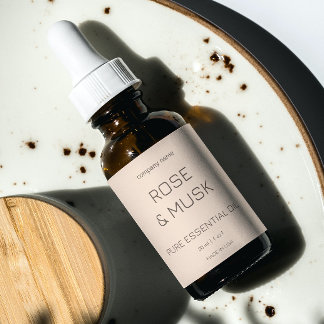 Cosmetic Oil Labels / Dropper bottle with Qrcode