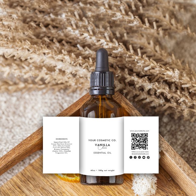 Cosmetic Product Sticker Template Skincare Bottle (Cosmetic Product Sticker Template Skincare Bottle)