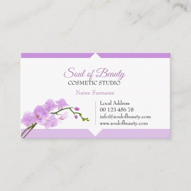 Cosmetic, SPA & make up studio business card (Front)