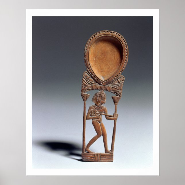 Cosmetic spoon with a figure of a lutenist, New Ki Poster (Front)