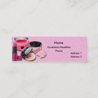 Cosmetic Store Health Beauty Skinny Business Card