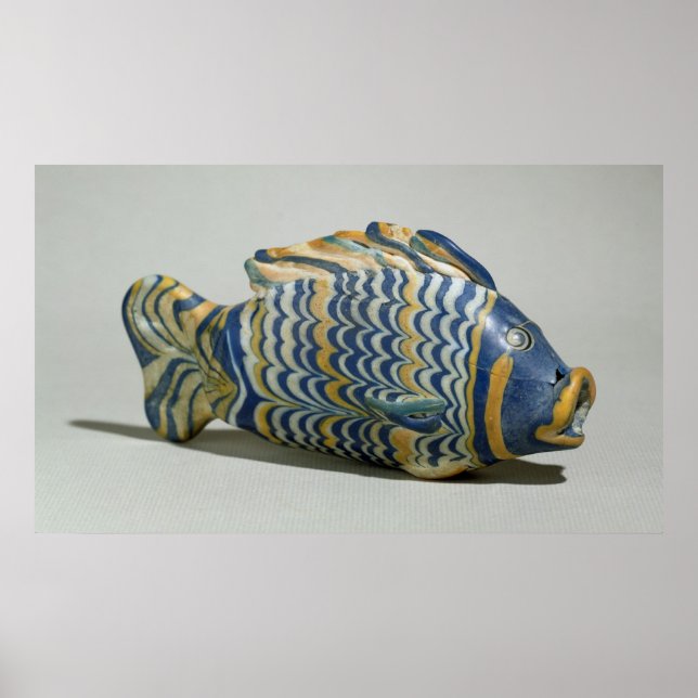 Cosmetic vessel in the form of a fish poster (Front)