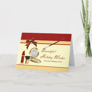 Cosmetics From Makeup Artist Holiday Card