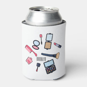 Cosmetics / make-up cartoon illustration can cooler