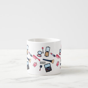 Cosmetics / make-up cartoon illustration espresso cup