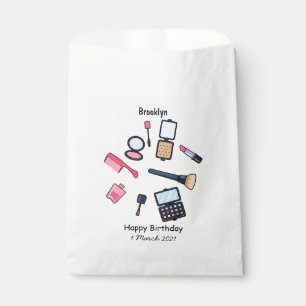 Cosmetics / make-up cartoon illustration favour bag