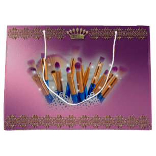 Cosmetics Makeup Brush Glamour Large Gift Bag