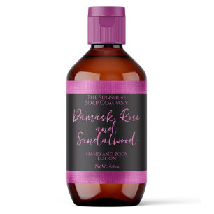 Cosmetics or Soap Packaging Label Black + Fuchsia