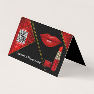 Cosmetics Professional   Folded   Business Card