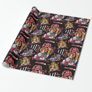 Cosmetics set wrapping paper