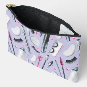  Cosmetics Watercolor Pattern Accessory Pouch