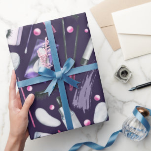 Cosmetics Watercolor Pattern Wrapping Paper