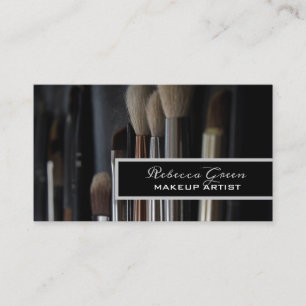 Cosmetologist brush stylist makeup artist business card