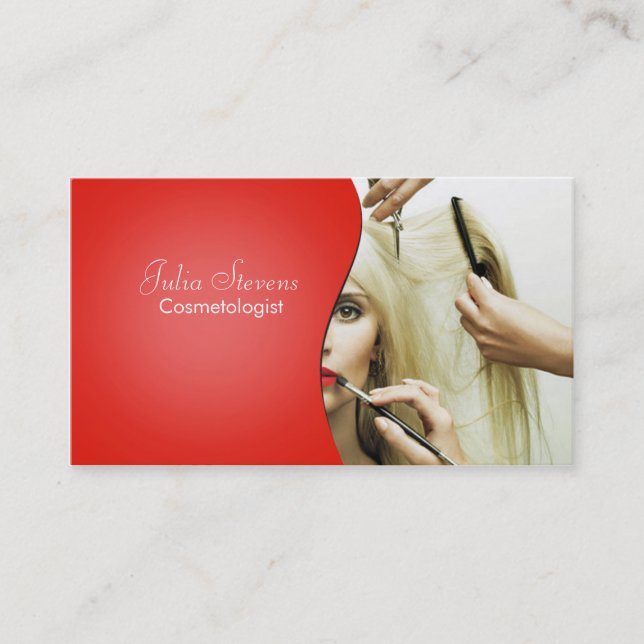 Cosmetologist business card (Front)