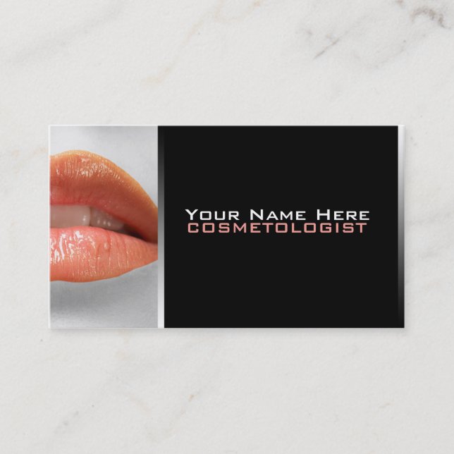 Cosmetologist Business Cards (Front)