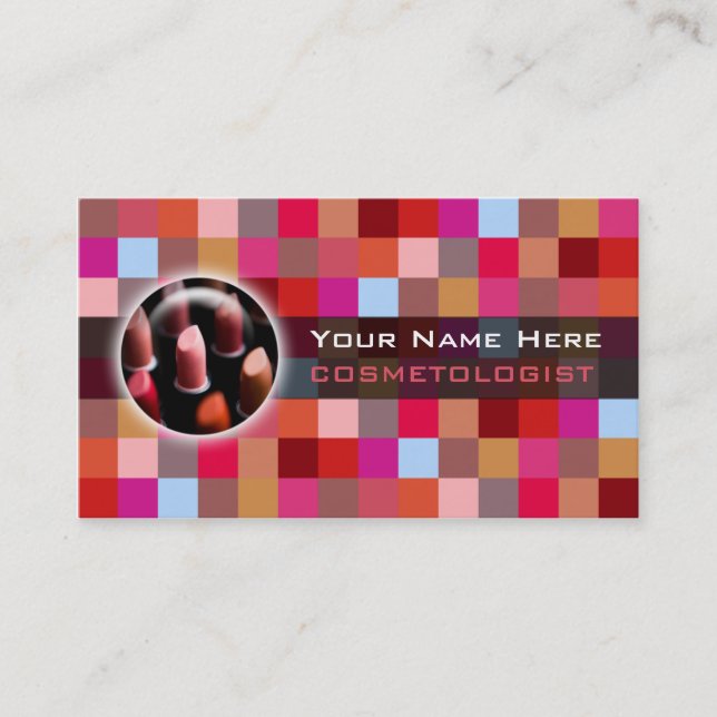 Cosmetologist Business Cards (Front)