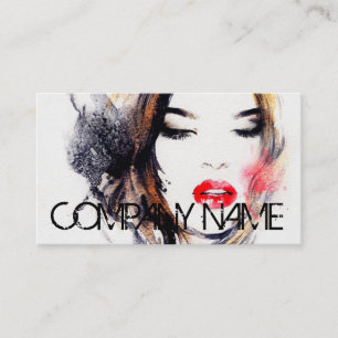 Cosmetologist Cosmetology Make-Up Artist Elegant Business Card