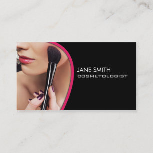 Cosmetologist Cosmetology Makeup Artist Elegant Business Card