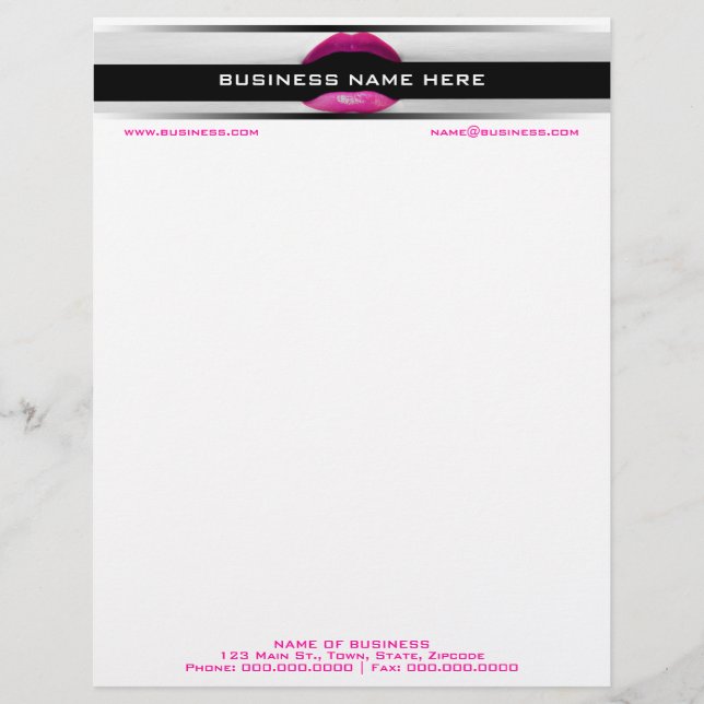 Cosmetologist Letterhead (Front)